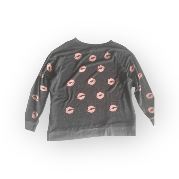 HTF: new Wildfox Couture ᪥ Covered in Kisses ᪥ Lips Roadtrip BBJ ᪥ Dirty Black - Picture 6 of 16